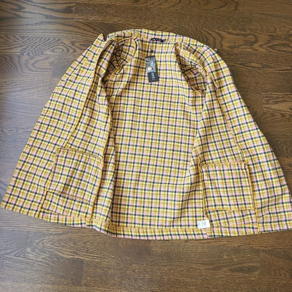 NWT ASOS  "I Saw It First" Plaid Women's Jacket Sz.4 polyester unlined - Picture 6 of 12